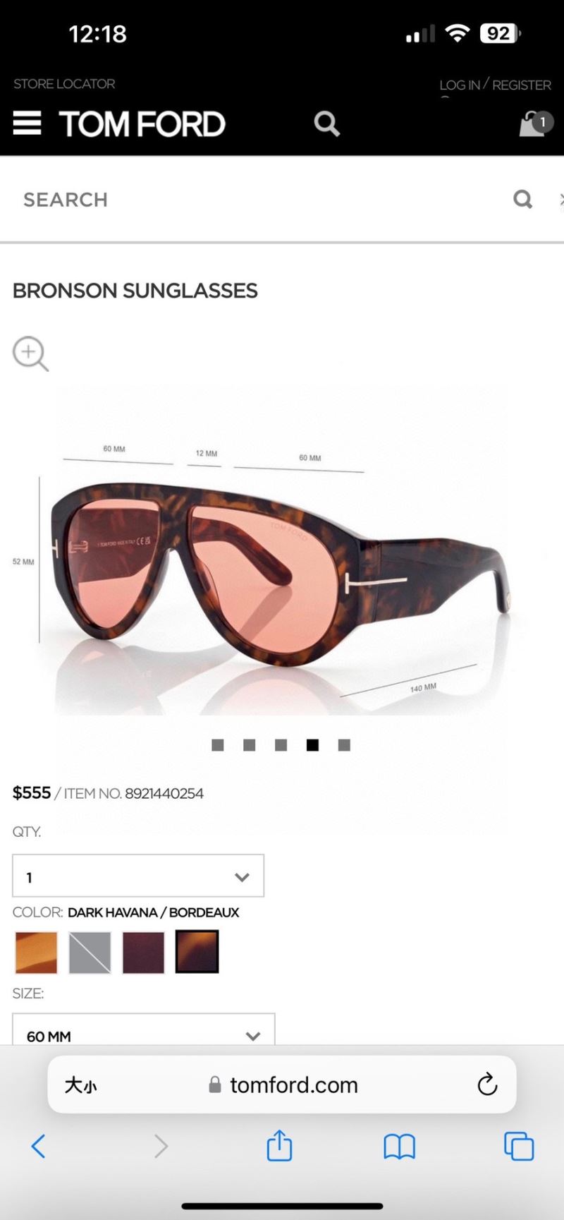 Tom Ford Sunglasses